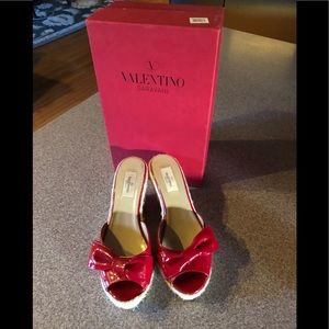 Valentino wedge slides